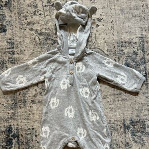 Polarn O. Pyret Button up onesie with hood